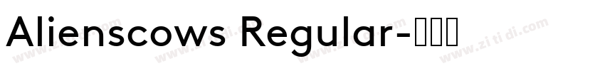 Alienscows Regular字体转换